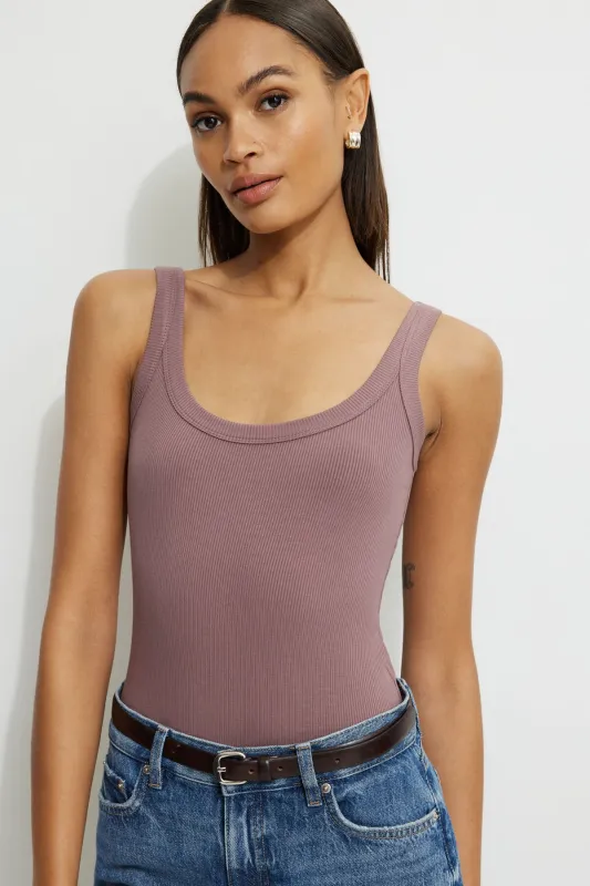 Ribbed Scoop Neck Bodysuit sold by Dynamite