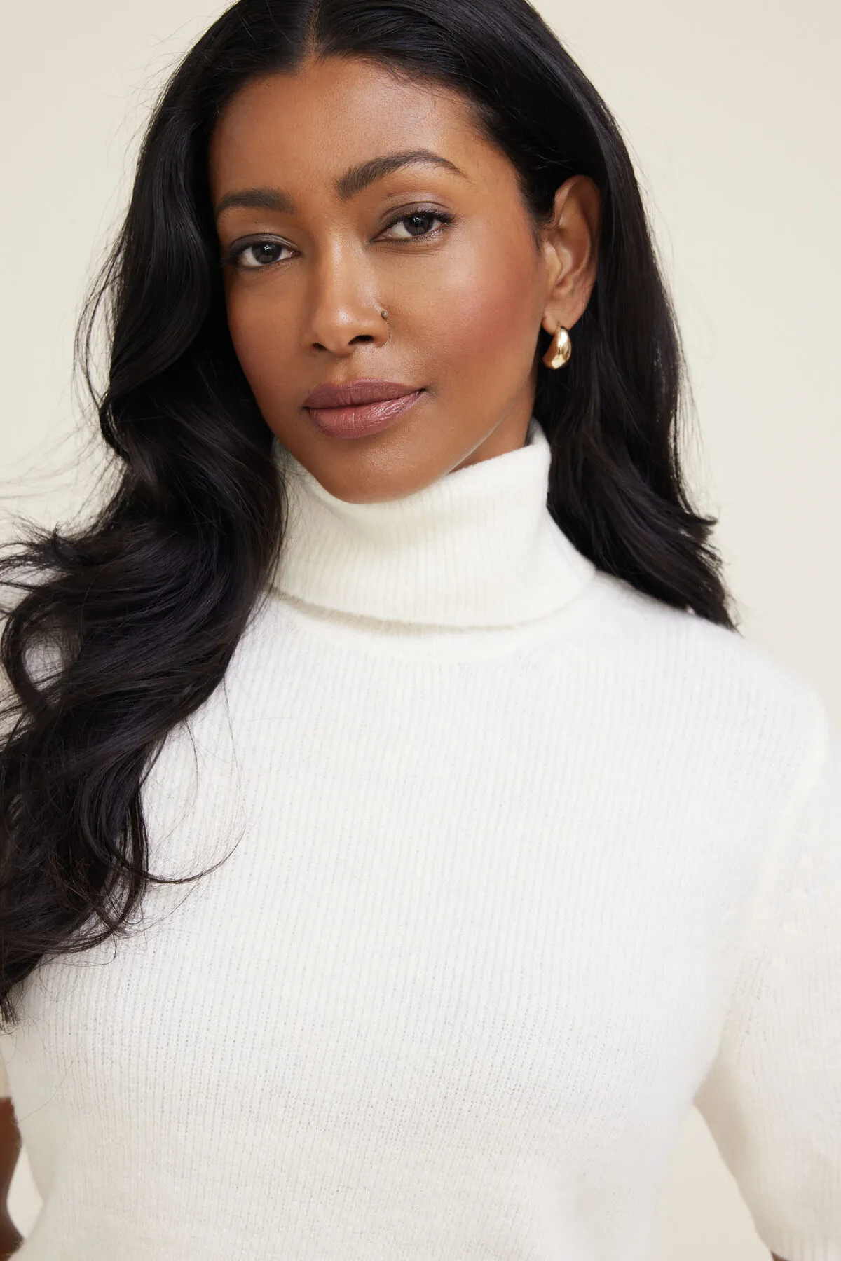 Lora Short Sleeve Turtleneck Sweater sold by Dynamite product image thumbnail 3