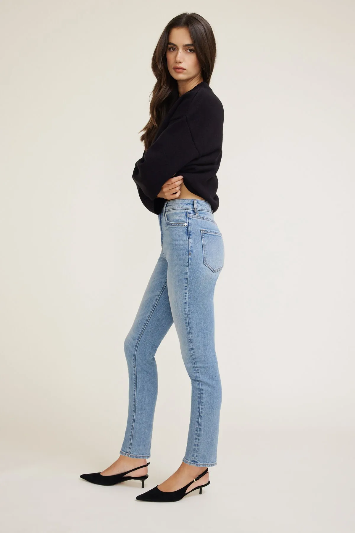 Goldie Stretch High Rise Skinny Leg Jeans sold by Dynamite product image thumbnail 5