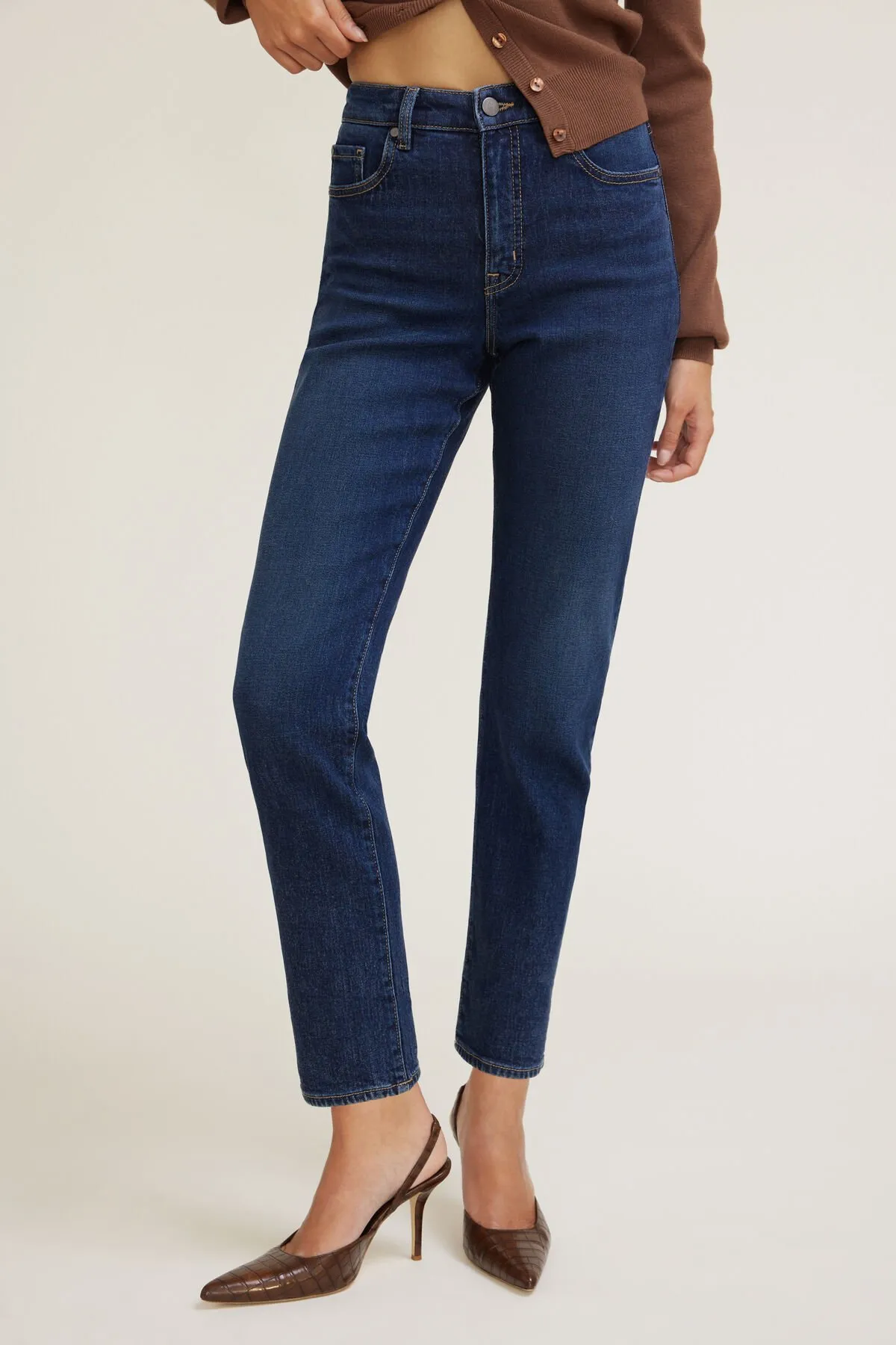 Frenchie Stretch High Rise Slim Leg Jeans sold by Dynamite product image thumbnail 2