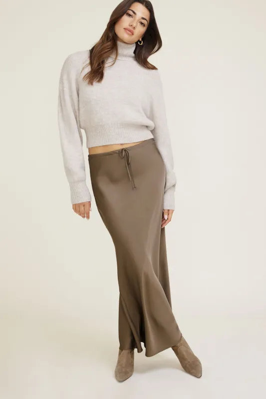 Cary Satin Slip Maxi Skirt sold by Dynamite