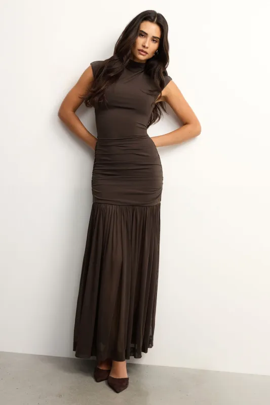 Sculpt Mix Media Mermaid Maxi Dress sold by Dynamite