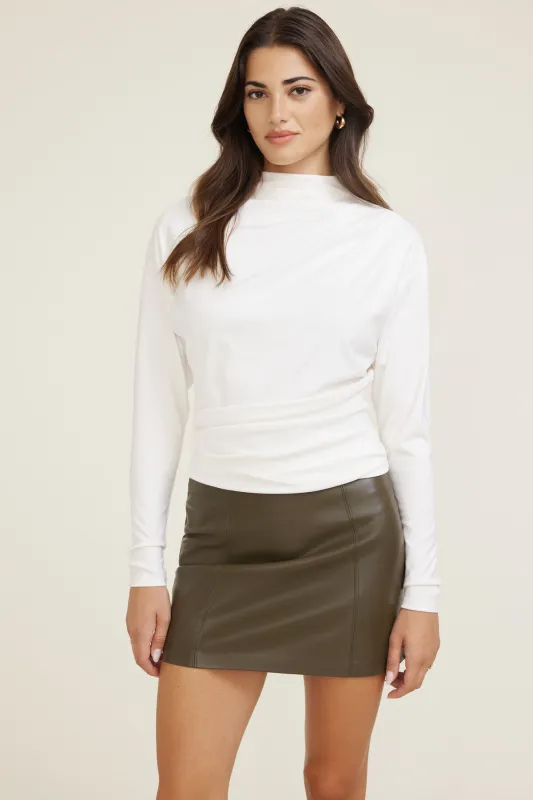 Draped Long Sleeve Top sold by Dynamite