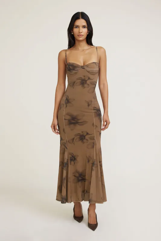Sweetheart Mesh Maxi Dress sold by Dynamite