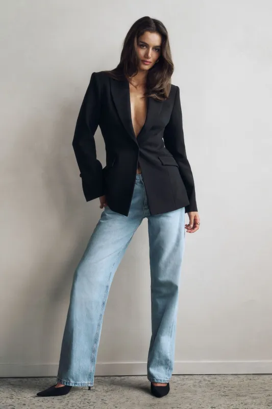Mika Mid Rise Relaxed Straight Leg Jeans sold by Dynamite