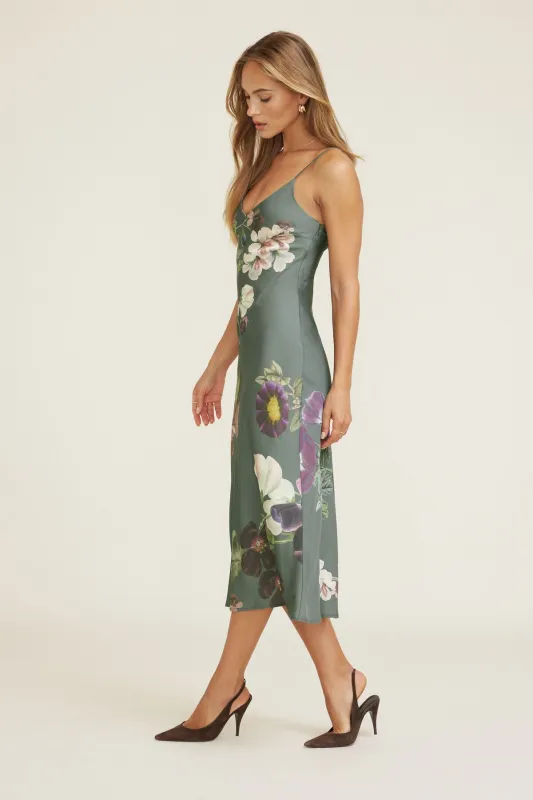 Aimee V Neck Maxi Dress sold by Dynamite