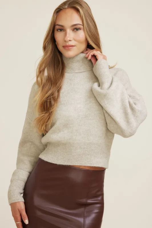 Ellora Crop Turtleneck Sweater sold by Dynamite