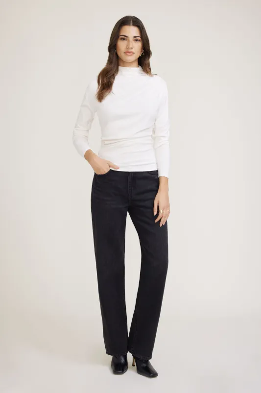 Draped Long Sleeve Top sold by Dynamite