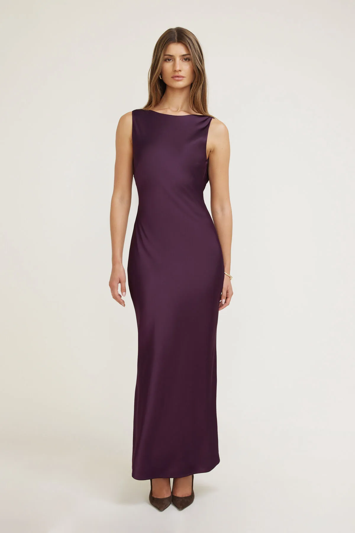 Nora Satin Maxi Slip Dress sold by Dynamite