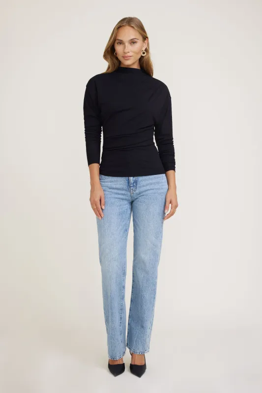 Draped Long Sleeve Top sold by Dynamite