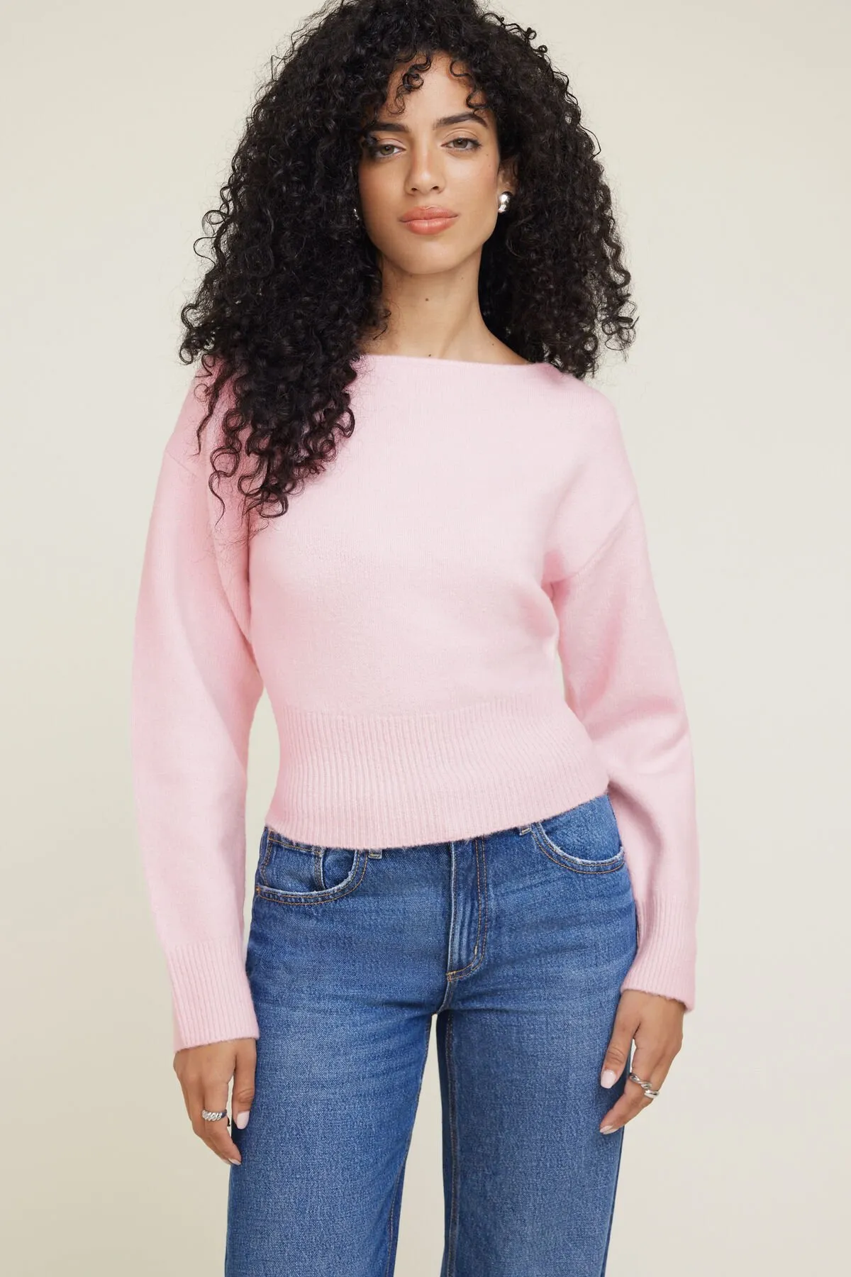 Juliet Cinched Boat Neck Sweater sold by Dynamite product image thumbnail 3