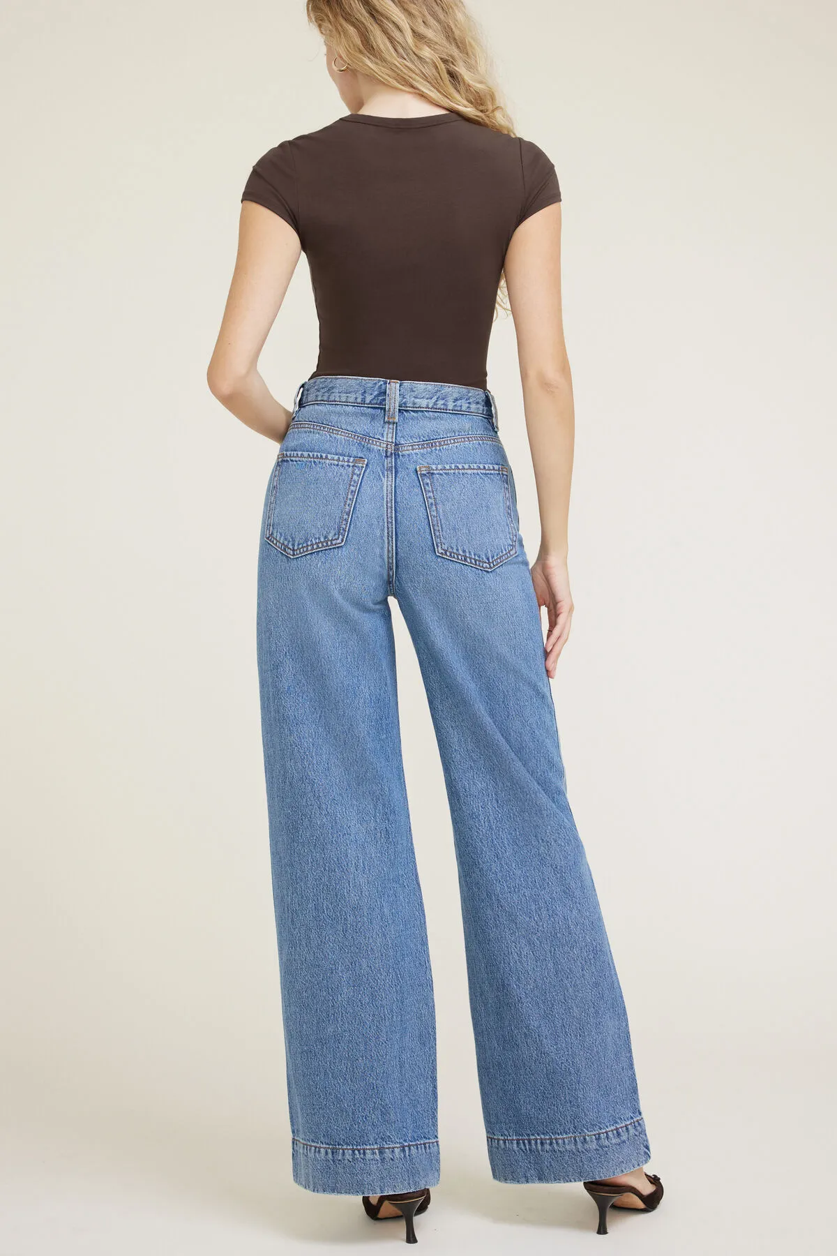 Lennon Ultra High Rise Wide Leg Column Jeans sold by Dynamite product image thumbnail 4