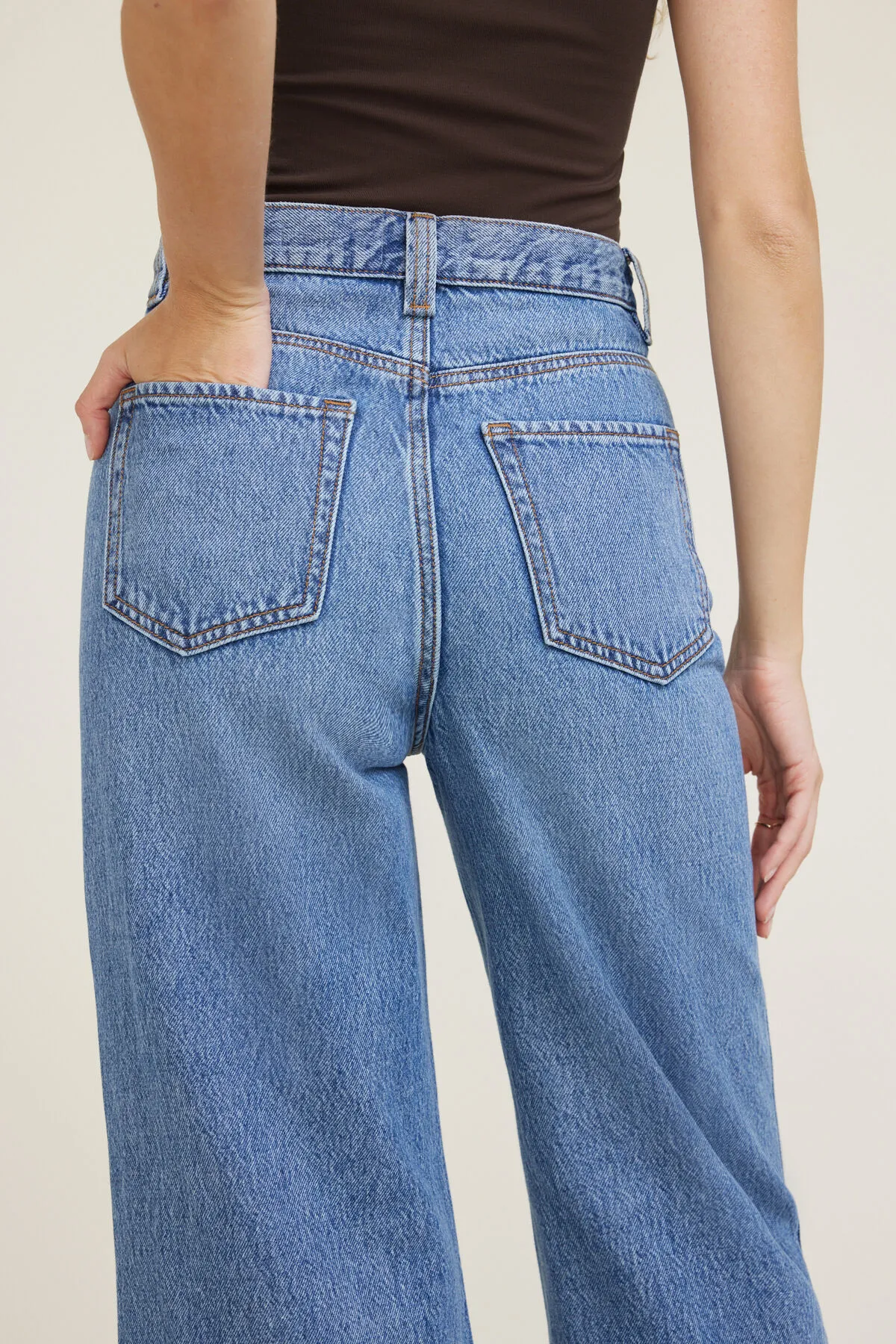 Lennon Ultra High Rise Wide Leg Column Jeans sold by Dynamite product image thumbnail 5