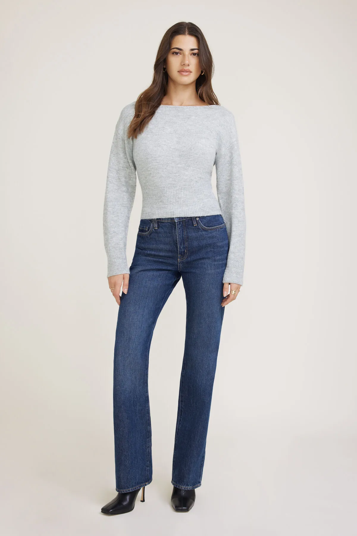 Juliet Cinched Boat Neck Sweater sold by Dynamite
