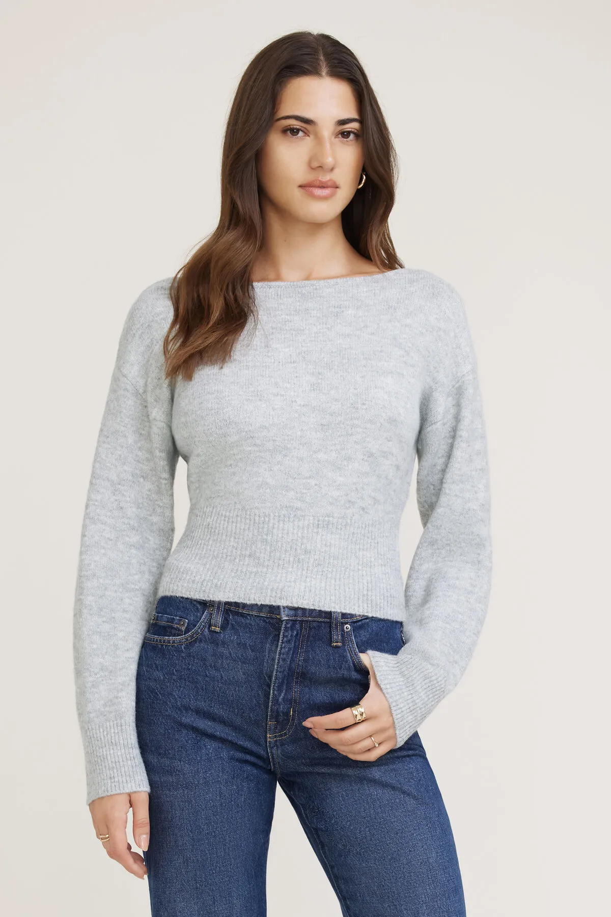 Juliet Cinched Boat Neck Sweater sold by Dynamite product image thumbnail 4