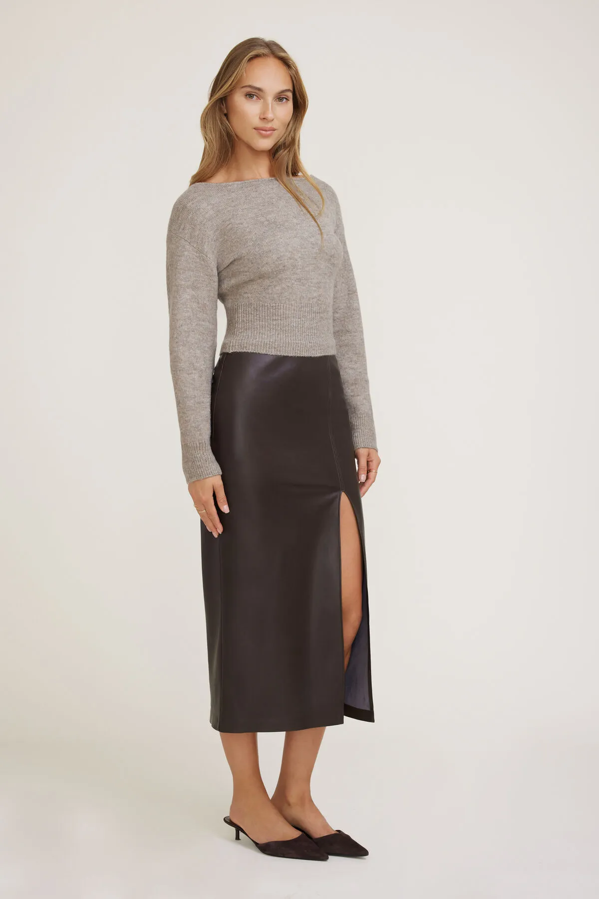 Juliet Cinched Boat Neck Sweater sold by Dynamite product image thumbnail 3