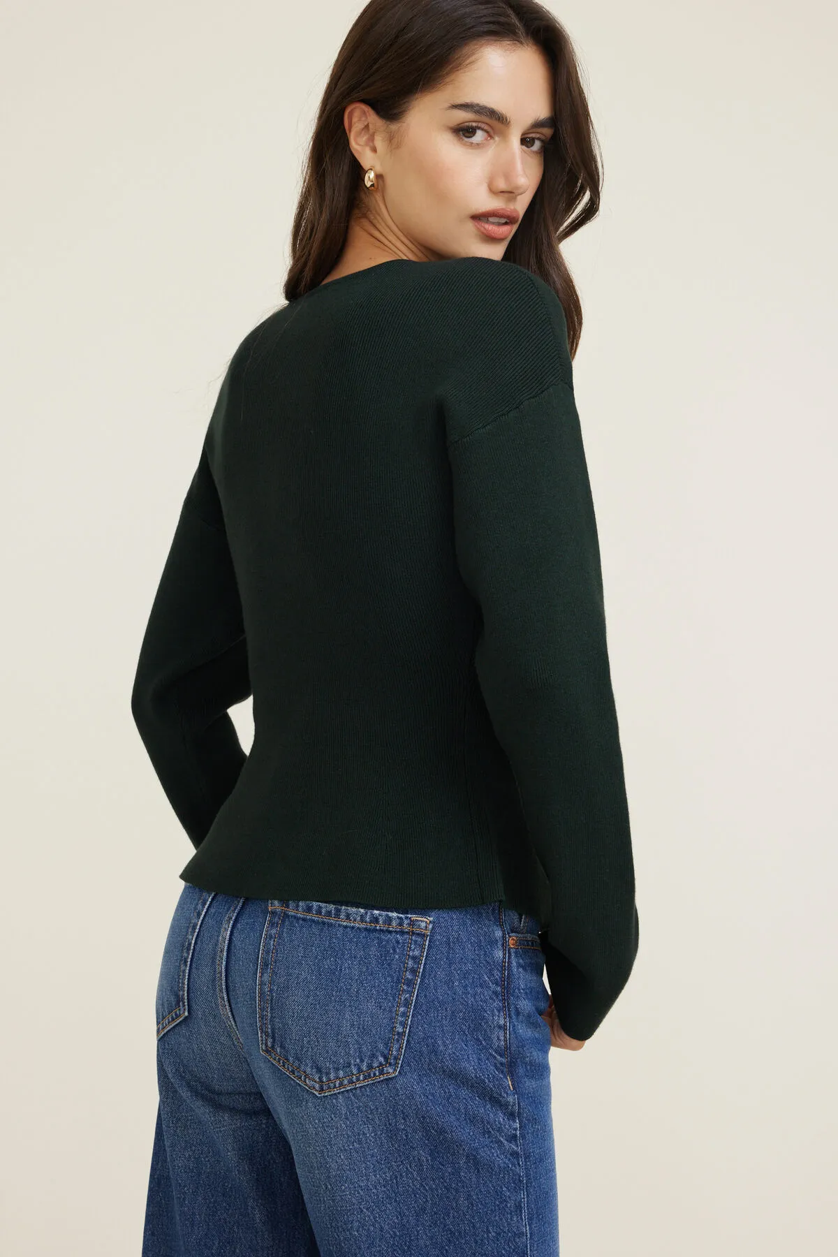 Fitted Drop Shoulder Cardigan sold by Dynamite product image thumbnail 5