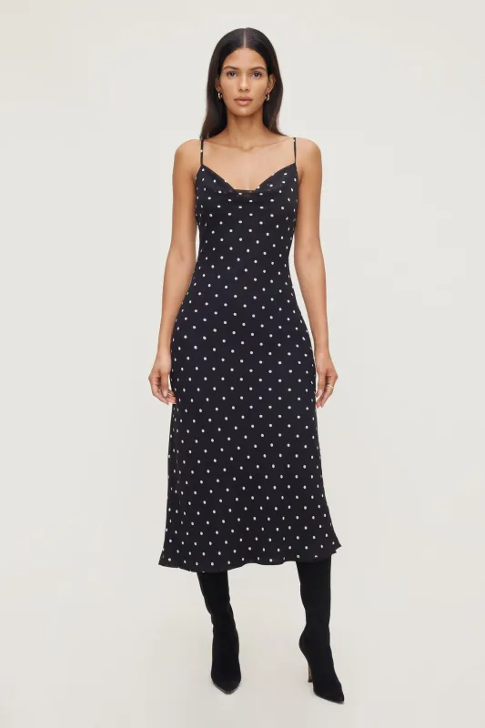 Estera Polka Dot Maxi Dress sold by Dynamite
