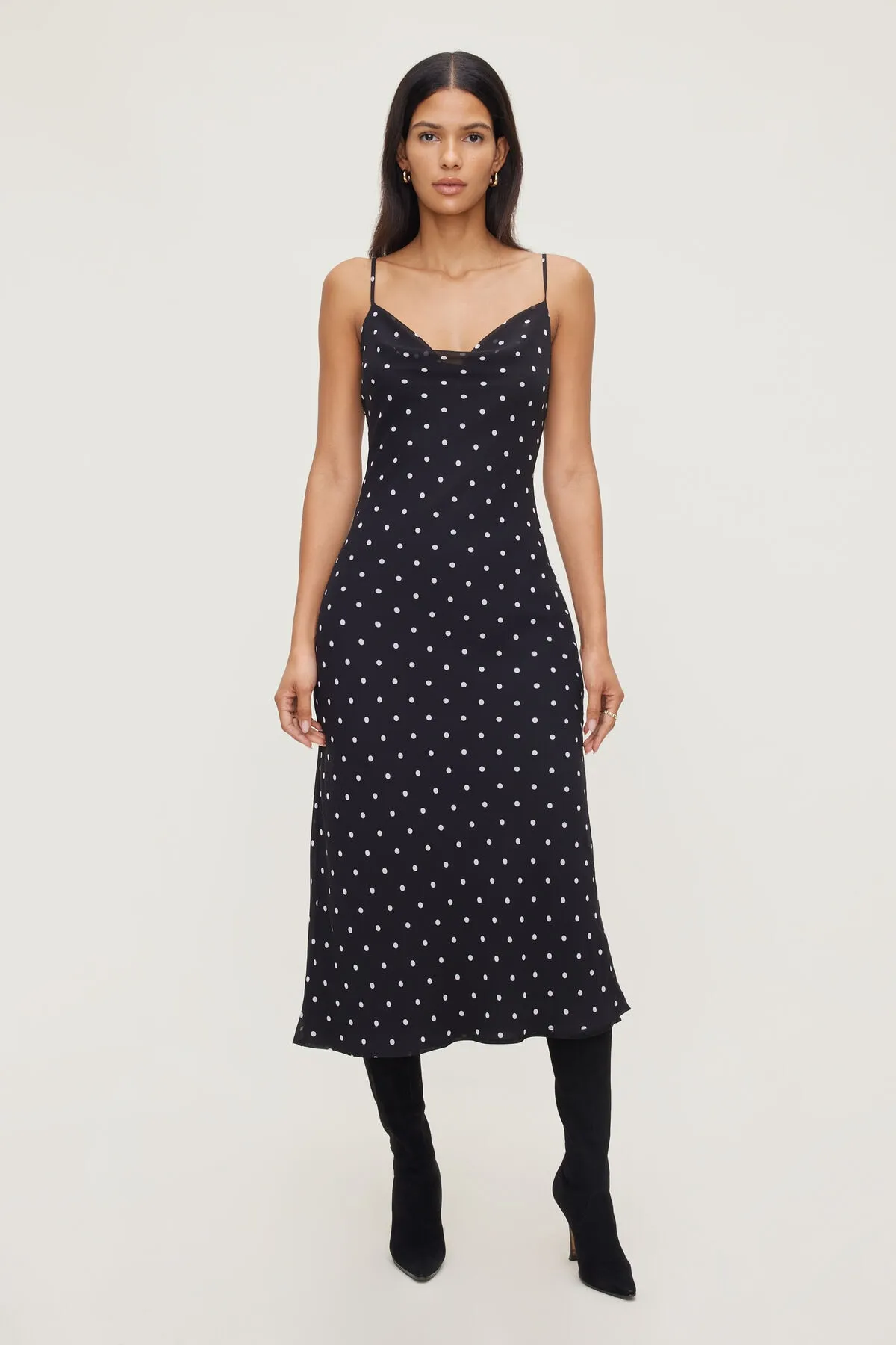 Estera Polka Dot Maxi Dress sold by Dynamite