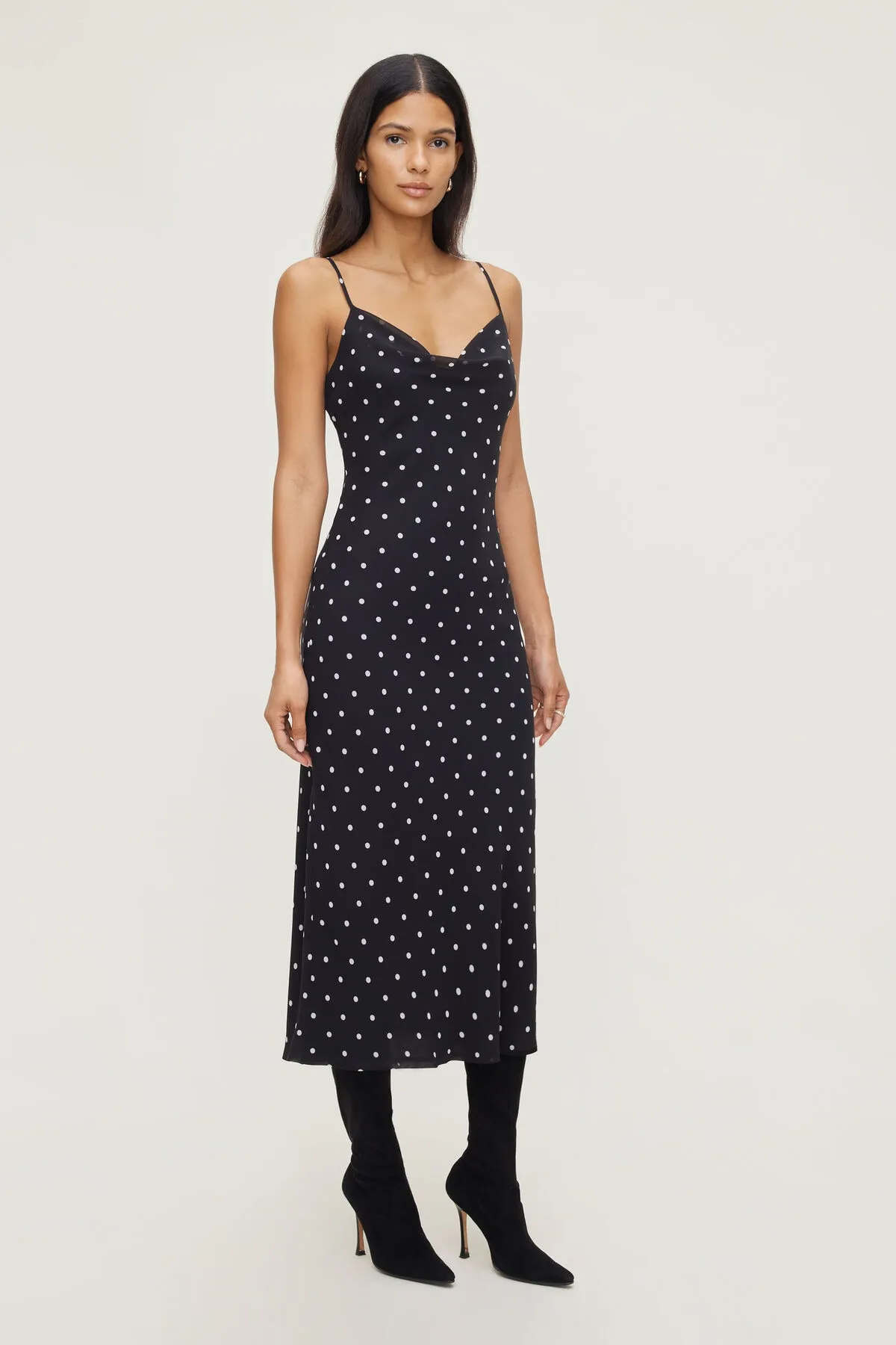 Estera Polka Dot Maxi Dress sold by Dynamite product image thumbnail 3