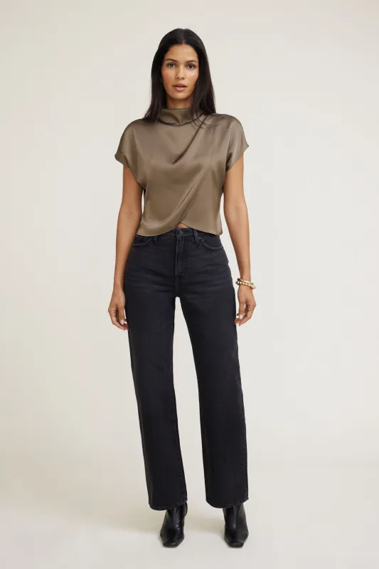 Layered Satin Blouse sold by Dynamite