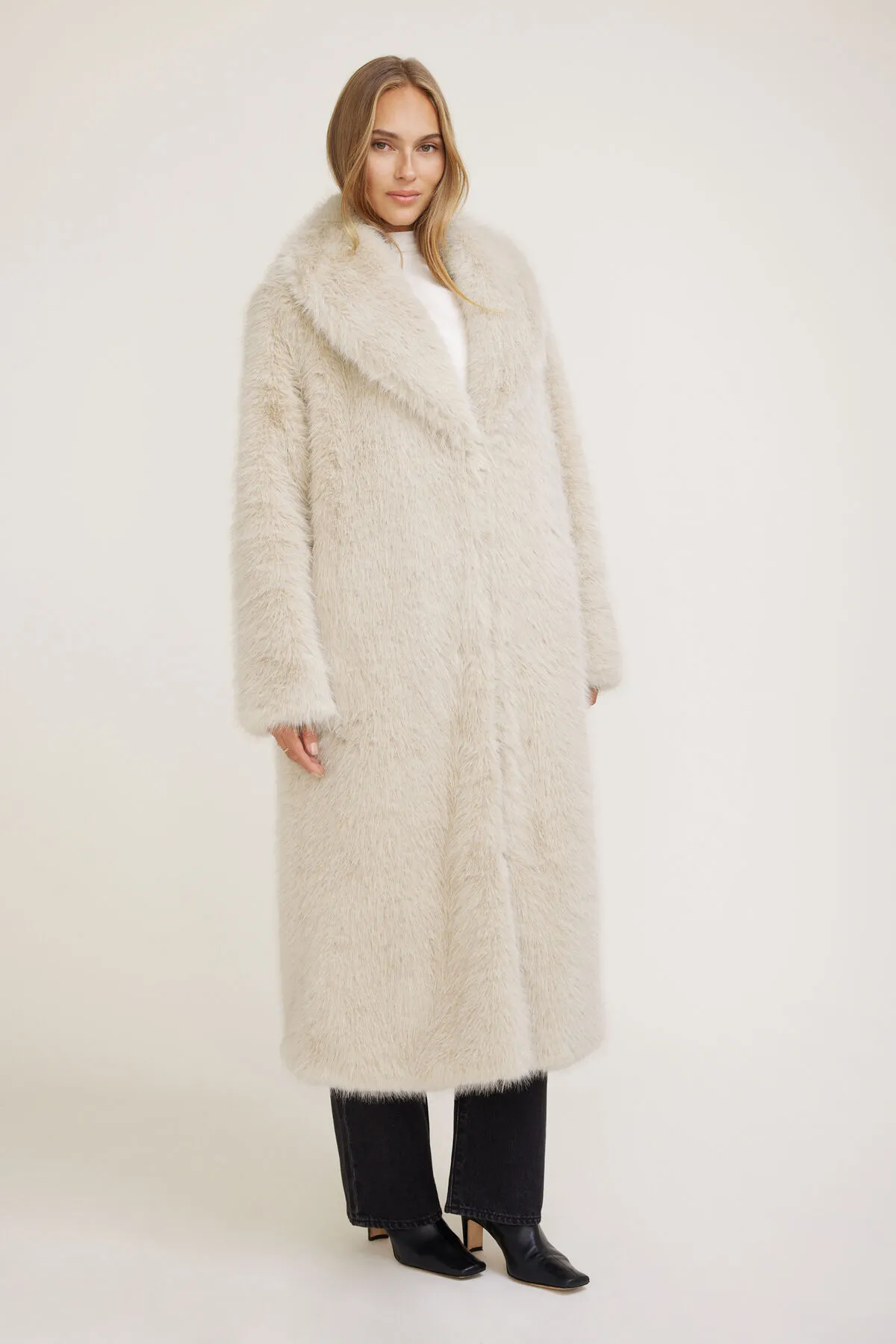 Faux Fur Maxi Coat sold by Dynamite product image thumbnail 3