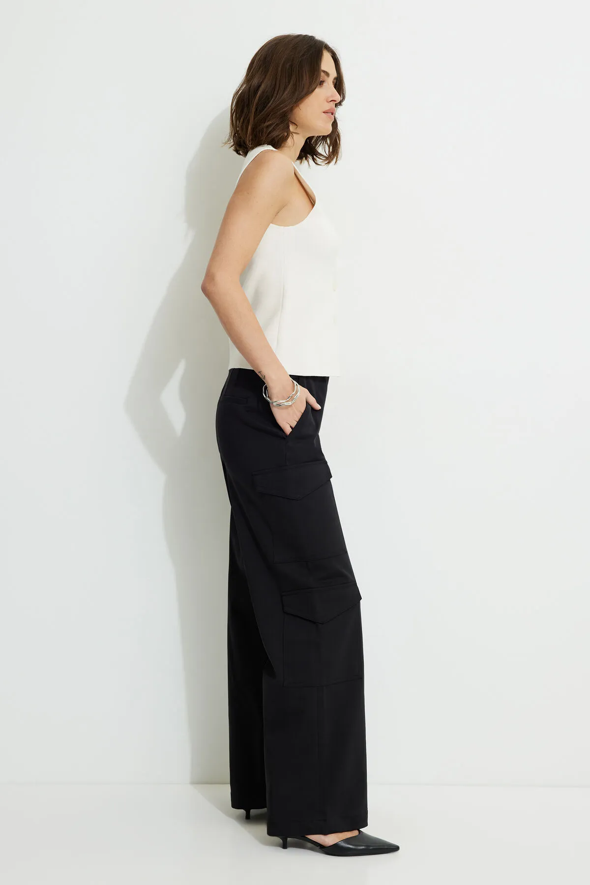 Straight Leg Cargo Pants sold by Dynamite product image thumbnail 4