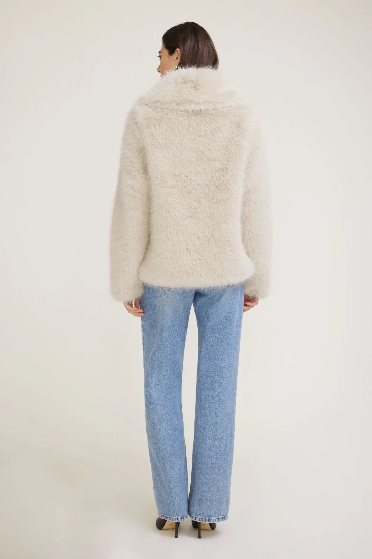 Midi Faux Fur Jacket sold by Dynamite product image thumbnail 2