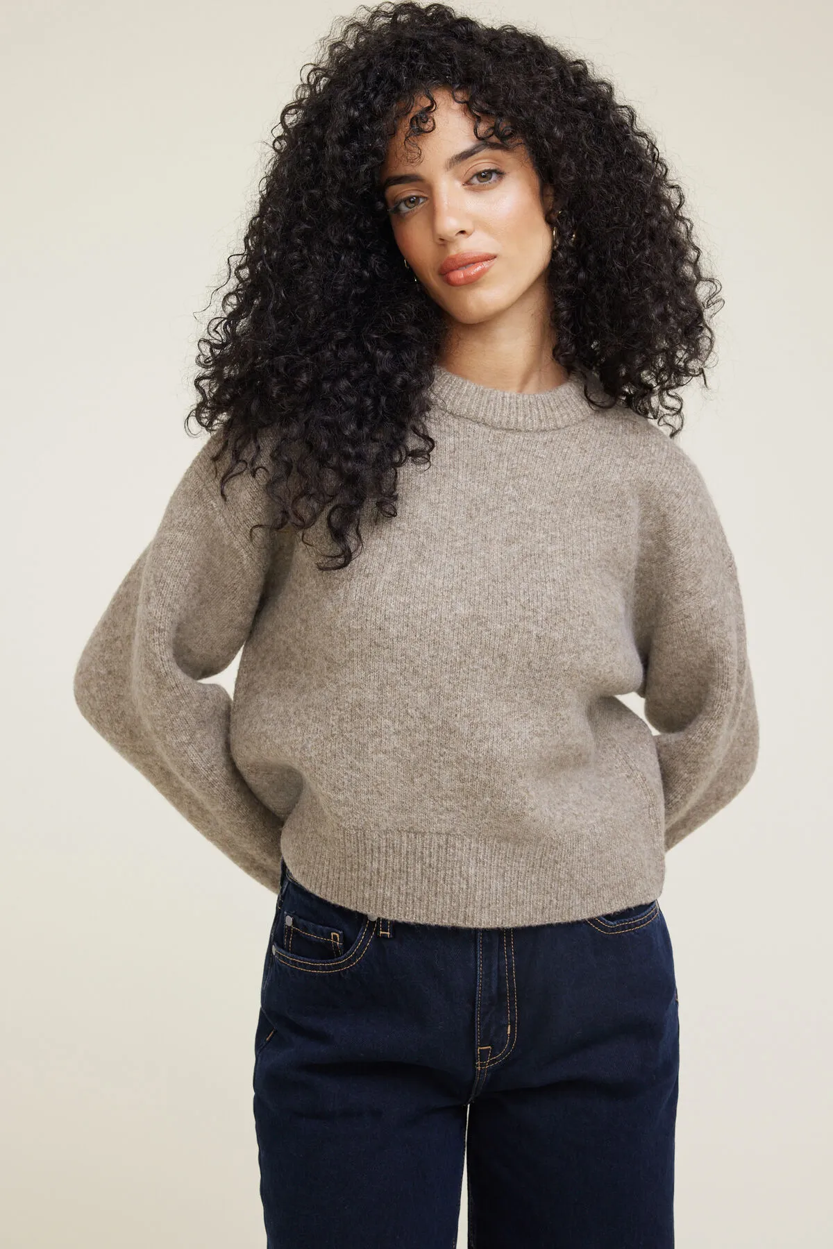 Jane Boxy Crewneck Sweater sold by Dynamite product image thumbnail 2