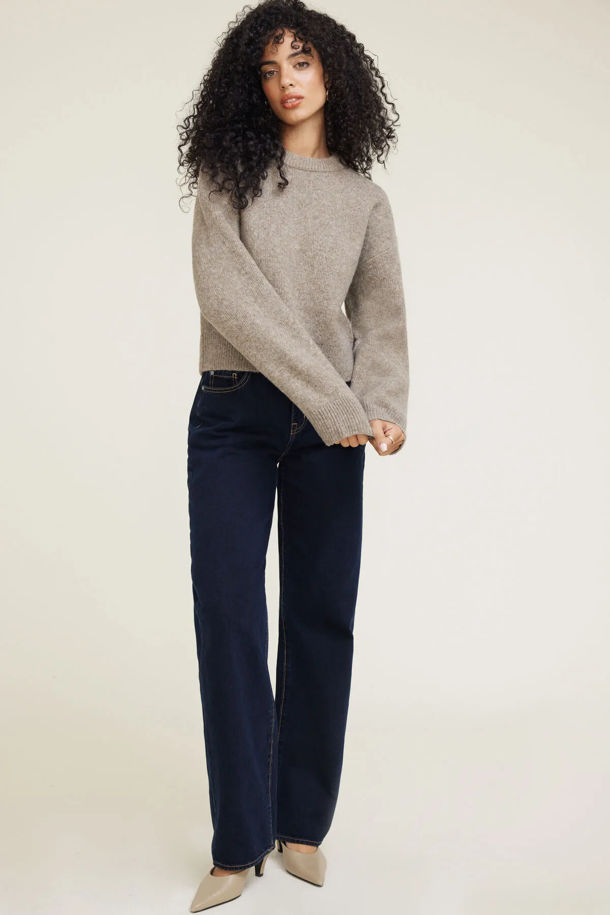 Jane Boxy Crewneck Sweater sold by Dynamite product image thumbnail 3