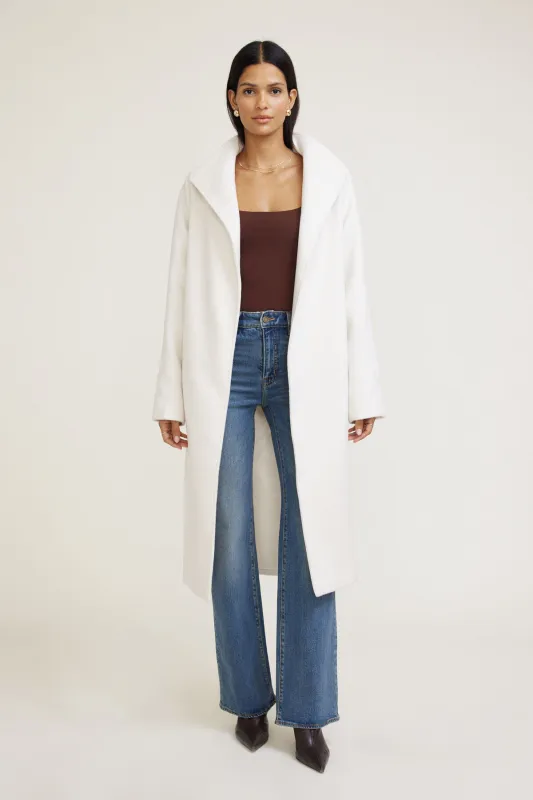 Belted Wool Wrap Coat sold by Dynamite