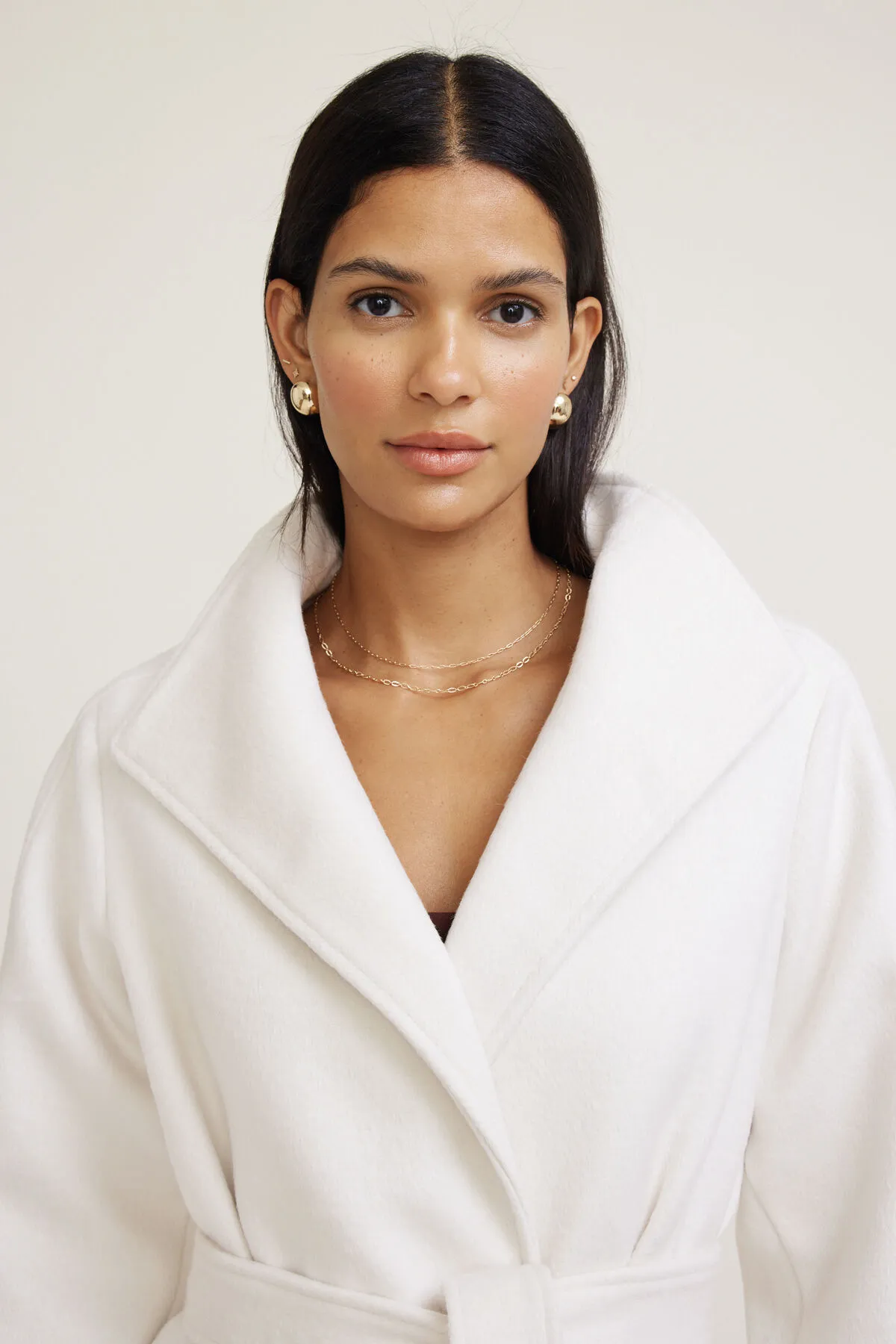 Belted Wool Wrap Coat sold by Dynamite product image thumbnail 3