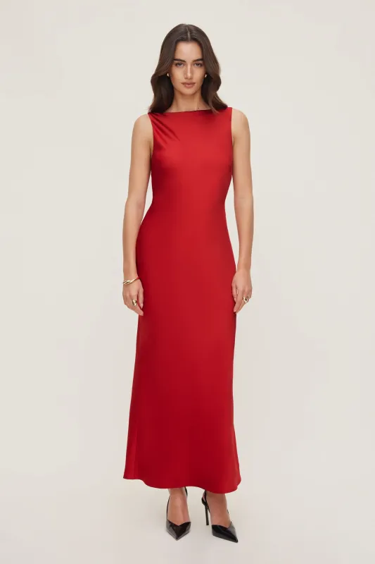 Nora Satin Maxi Slip Dress sold by Dynamite