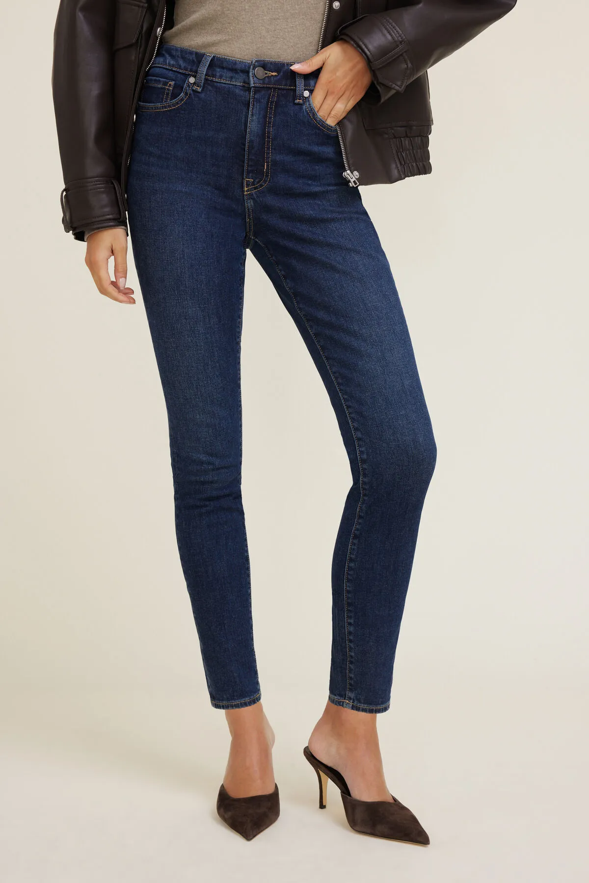 Goldie Stretch High Rise Skinny Leg Jeans sold by Dynamite product image thumbnail 2