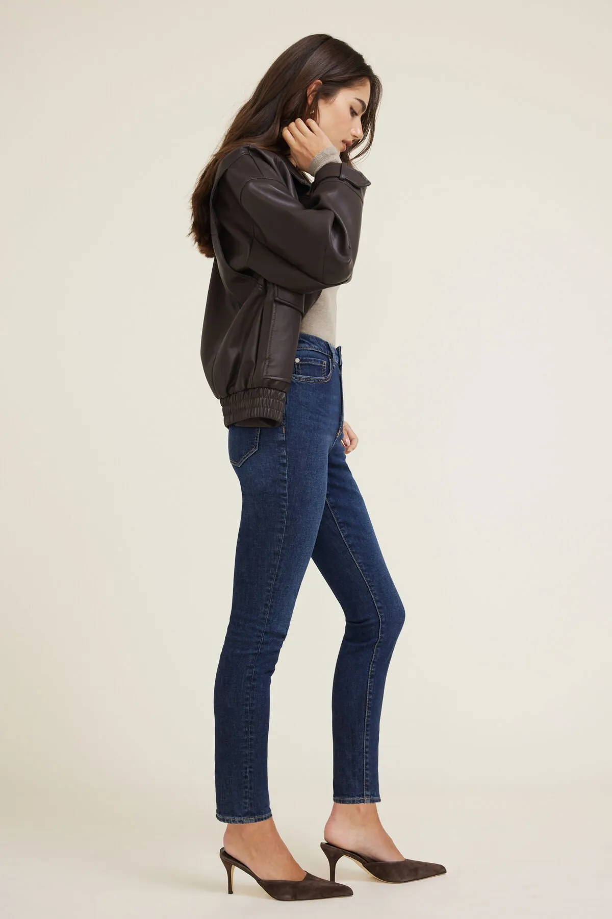 Goldie Stretch High Rise Skinny Leg Jeans sold by Dynamite product image thumbnail 5