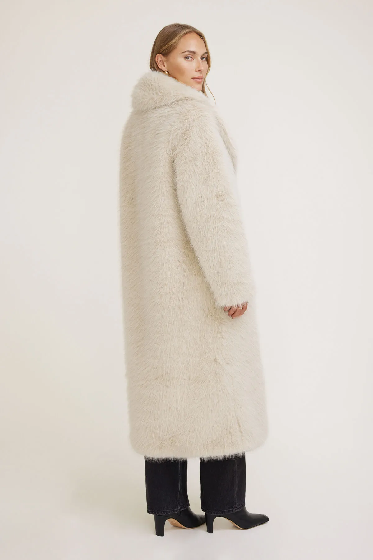 Faux Fur Maxi Coat sold by Dynamite product image thumbnail 2