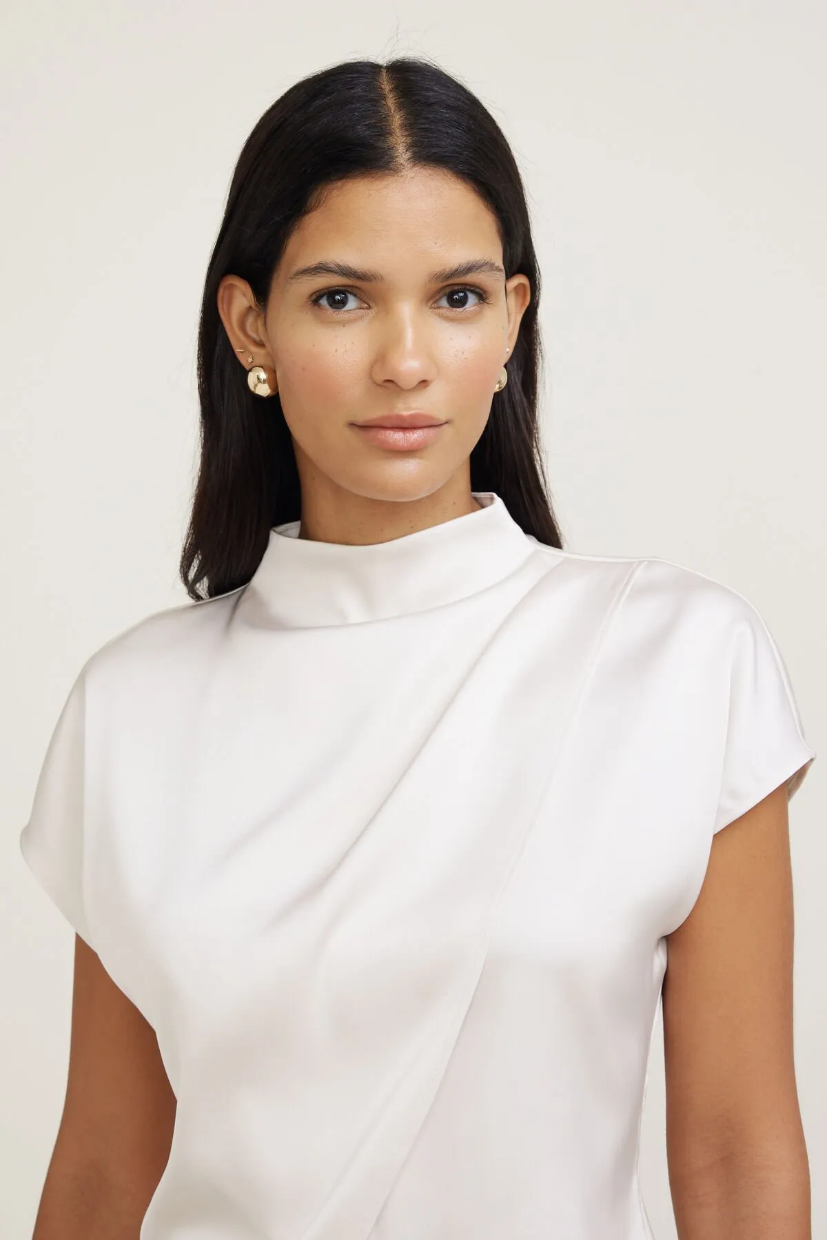 Layered Satin Blouse sold by Dynamite product image thumbnail 3