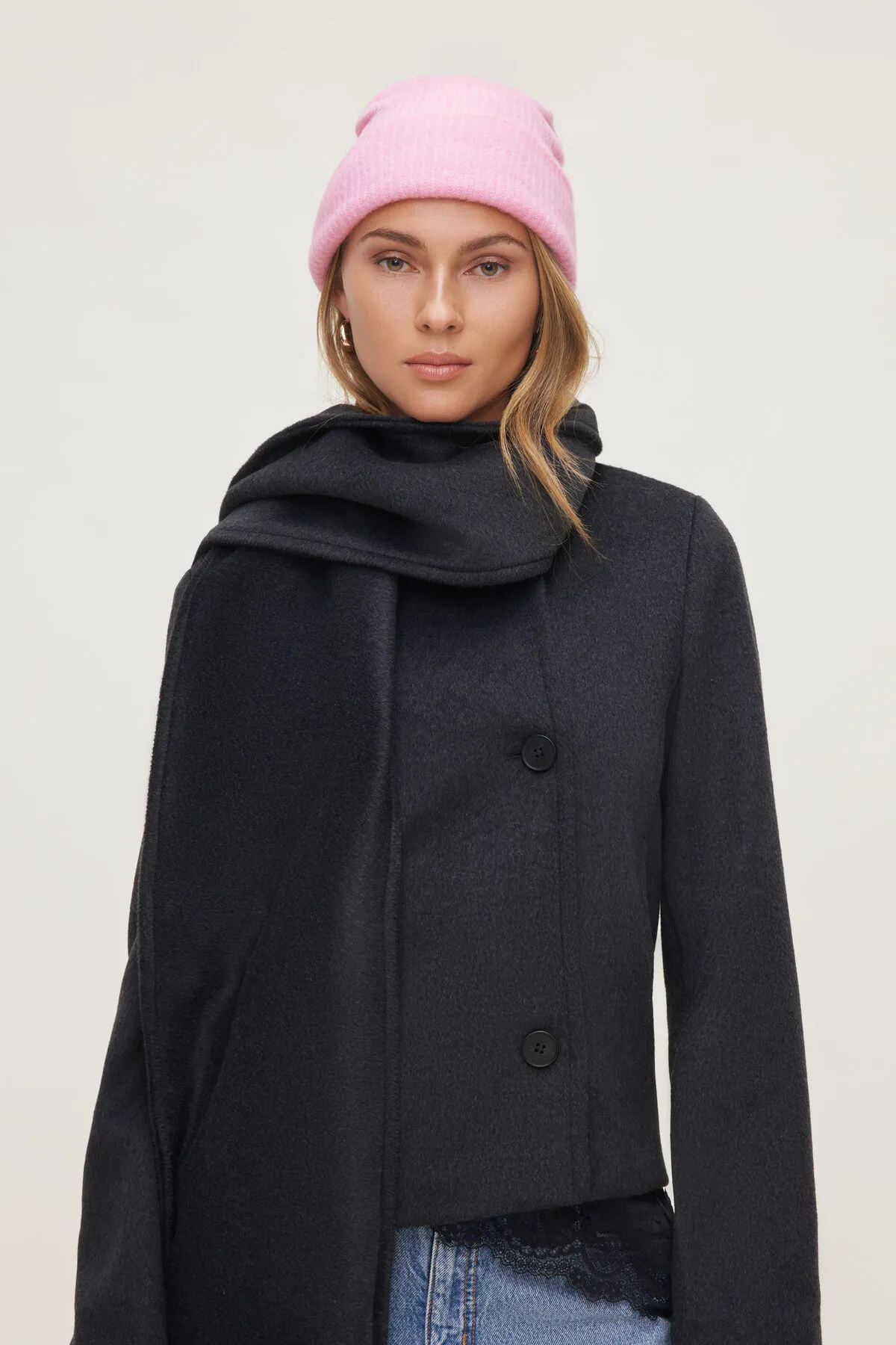 Foldover Knit Beanie sold by Dynamite product image thumbnail 2