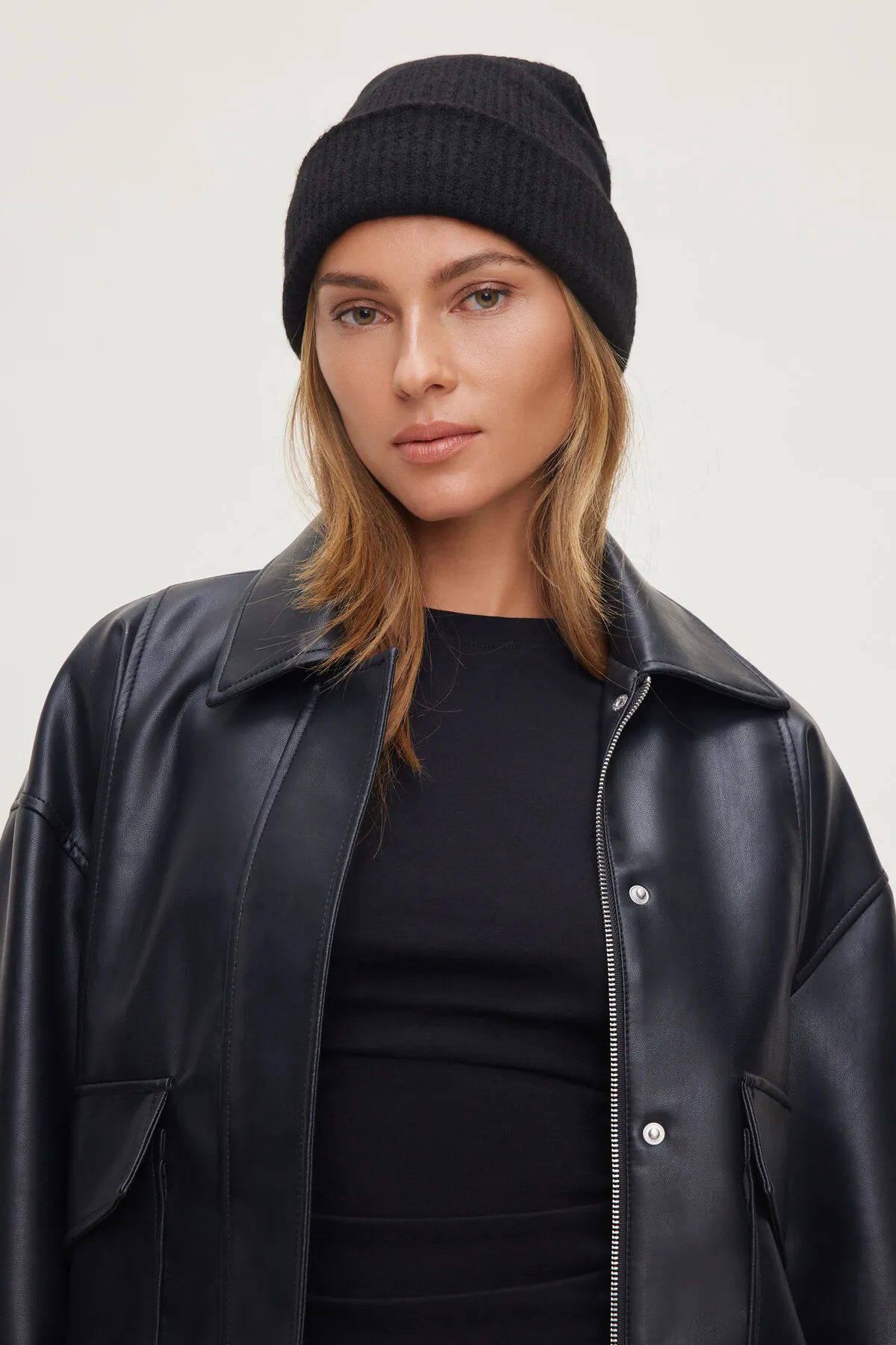 Foldover Knit Beanie sold by Dynamite product image thumbnail 2