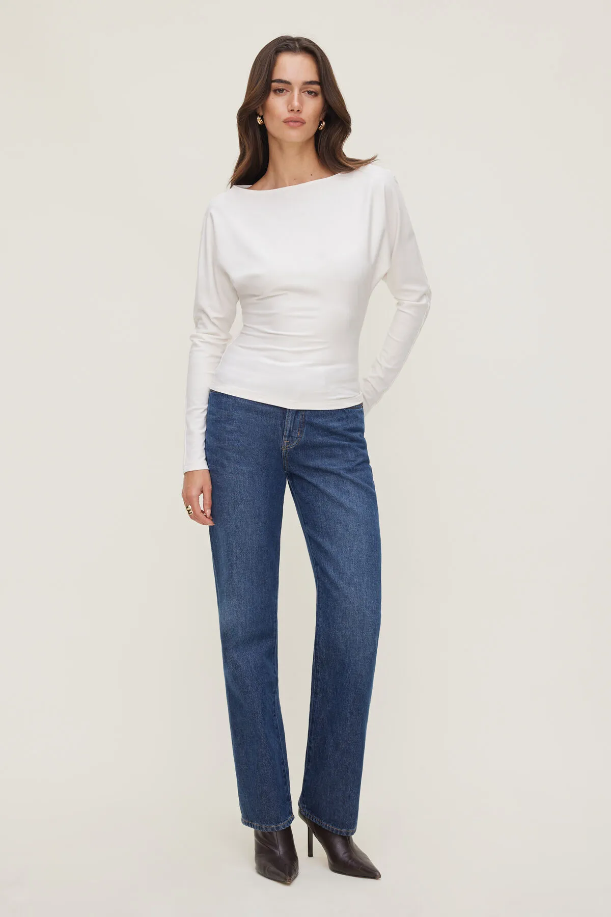 Mira Dolman Sleeve Top sold by Dynamite