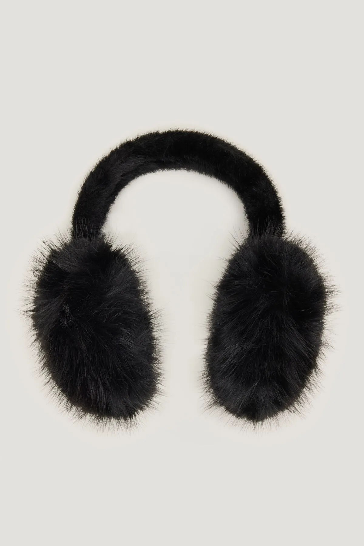 Allover Faux Fur Earmuffs sold by Dynamite