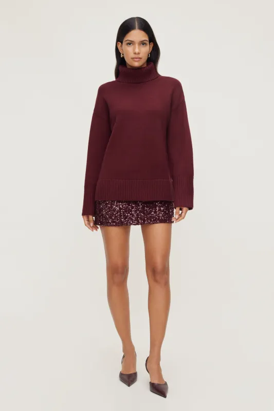 Kylie Sequin Mini Skirt sold by Dynamite