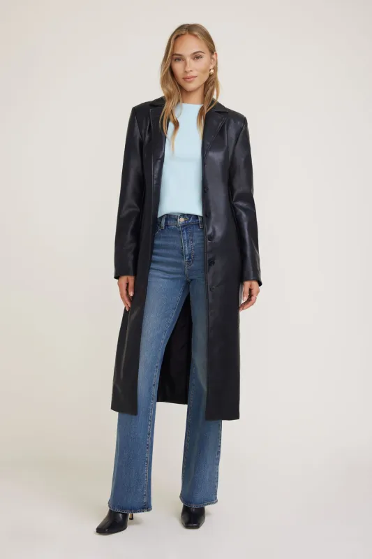 Faux Leather Trench Coat sold by Dynamite