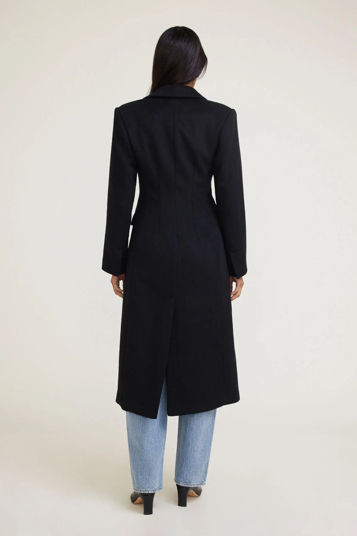 Cinched Wool Coat sold by Dynamite product image thumbnail 2