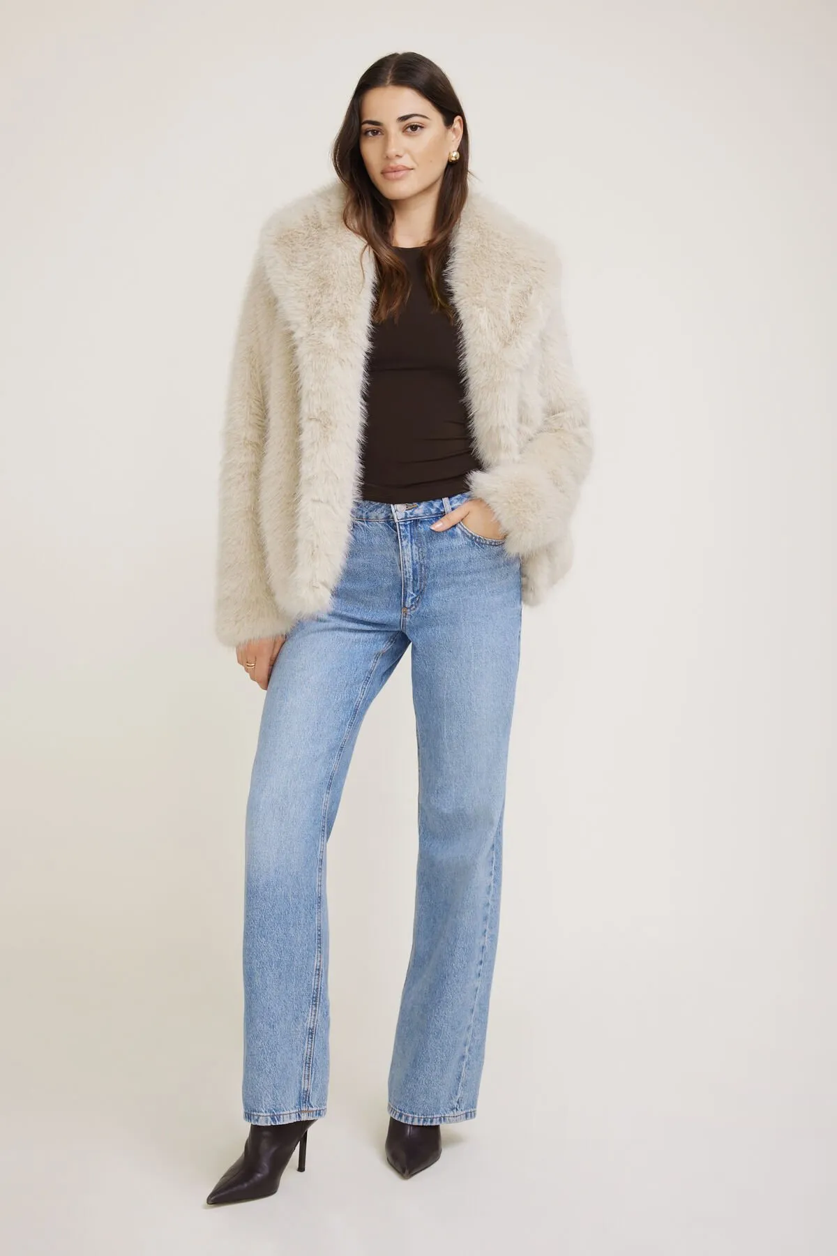 Midi Faux Fur Jacket sold by Dynamite