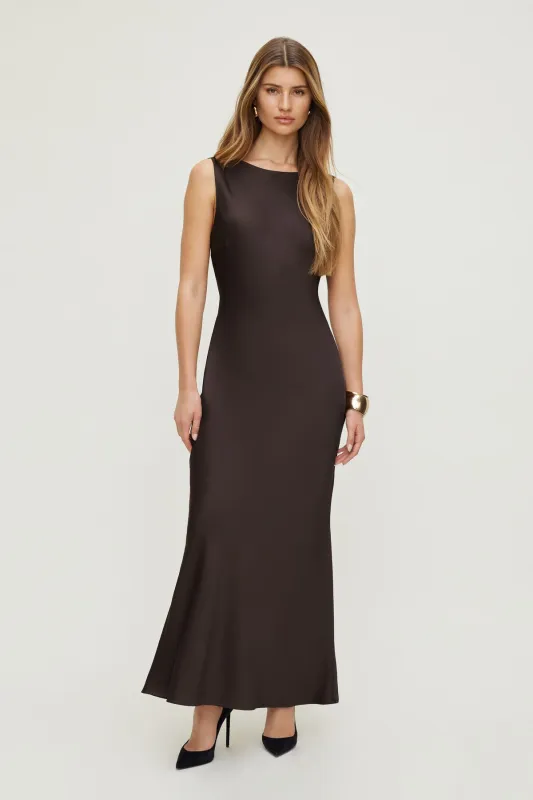 Nora Satin Maxi Slip Dress sold by Dynamite