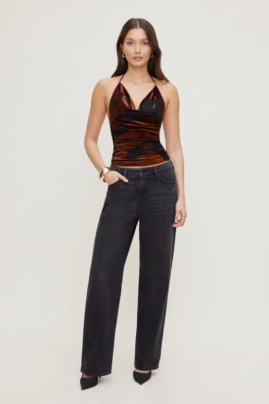 Burnout Halter Top sold by Dynamite