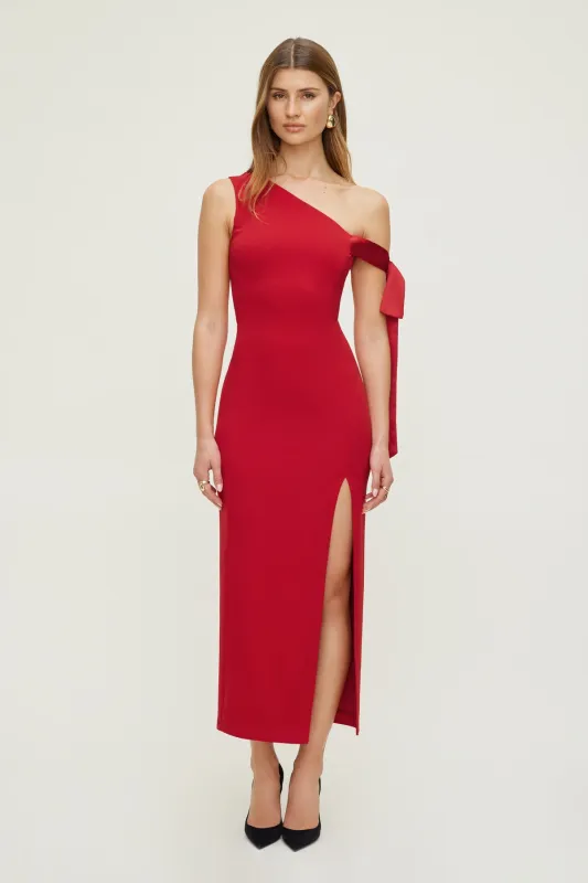 Off Shoulder Bow Maxi Dress sold by Dynamite