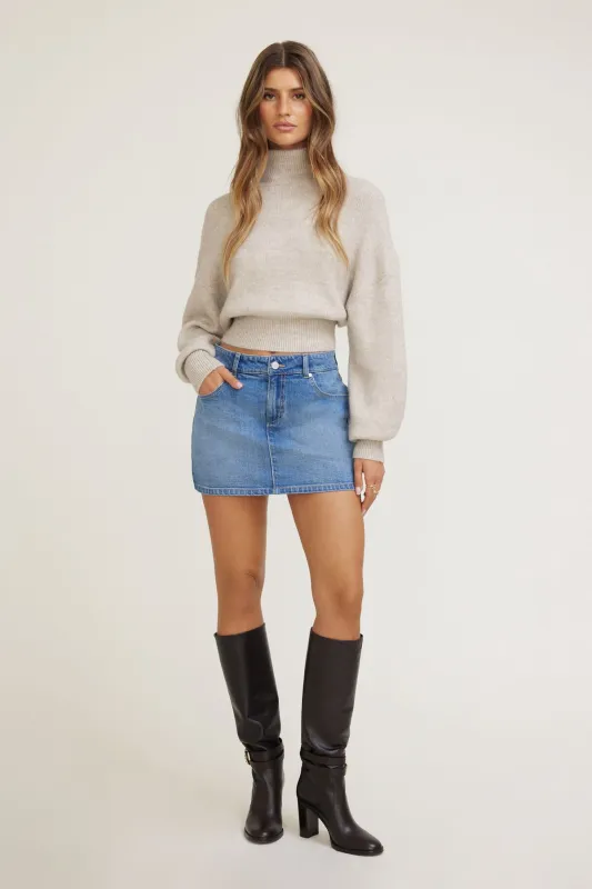 Gia Denim Mini Skort sold by Dynamite