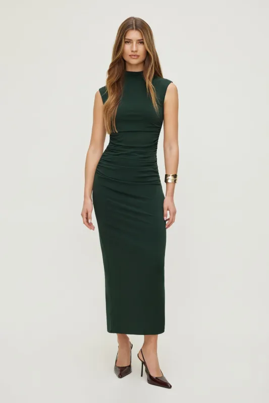 Bria Sculpt Mock Neck Maxi Dress sold by Dynamite